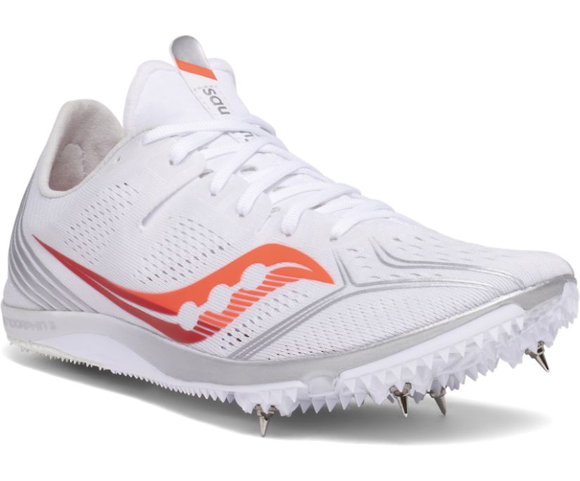 Saucony Endorphin 3 Women's Running Shoes White / Red | Canada 108RVDW